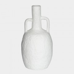 VASE MATT WHITE RAW 